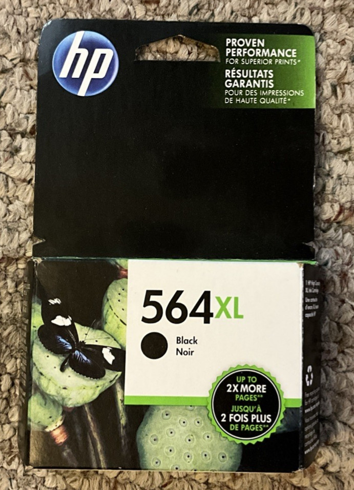 HP 564XL CN684WN High Yield Black Ink Cartridge Exp Sep 2015
