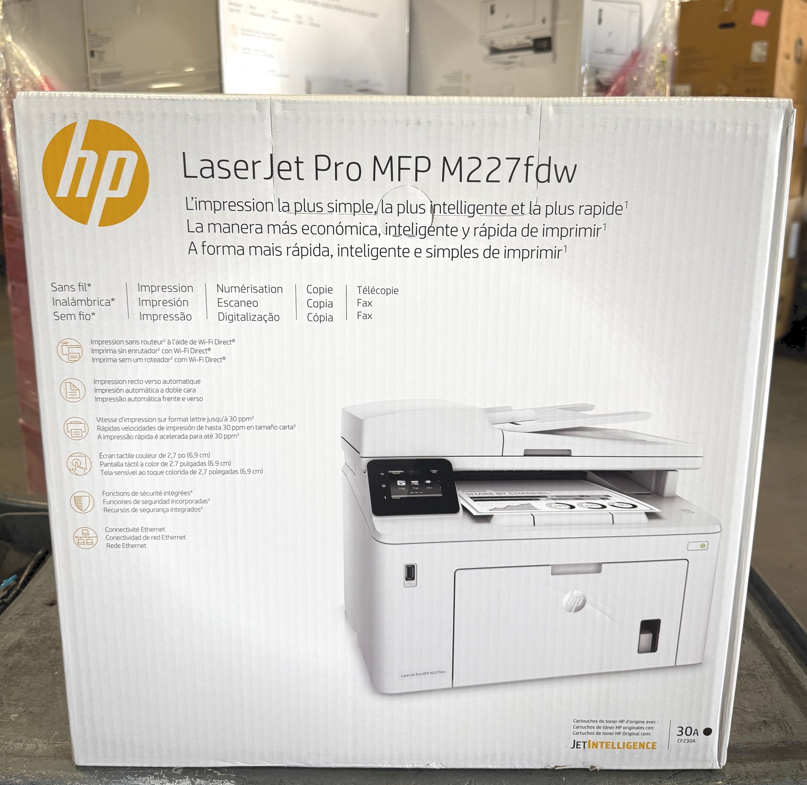 HP G3Q75A LaserJet M227fdw Multifunction Printer – New!