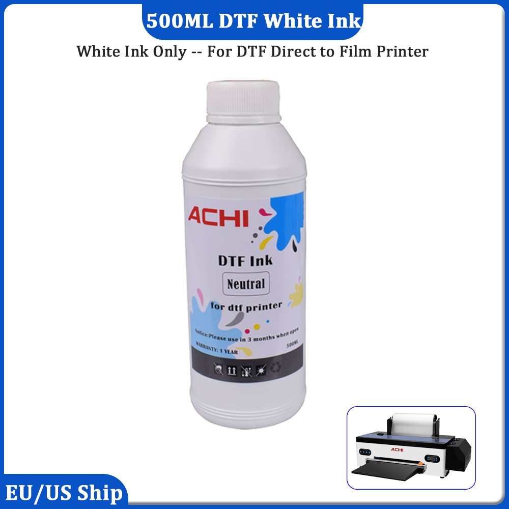 ACHI 5 Color Single Bottle Select DTF Ink For Epson A3/A4 DTF T-Shirt Printer
