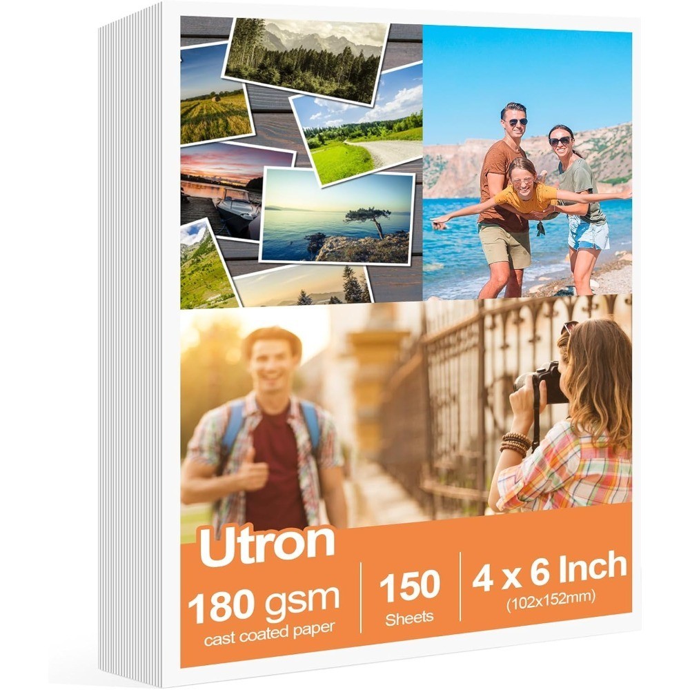 4×6 Inch Glossy Photo Paper 150 Sheets High Quality Printer Paper for Inkjet