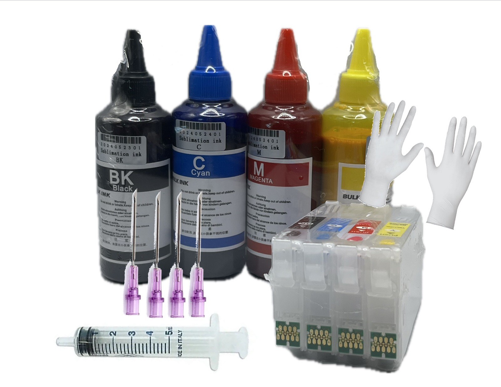 Refillable Ink Cartridge 812 XL +400ml Sublimation Ink for WF7840 WF7820 WF7310