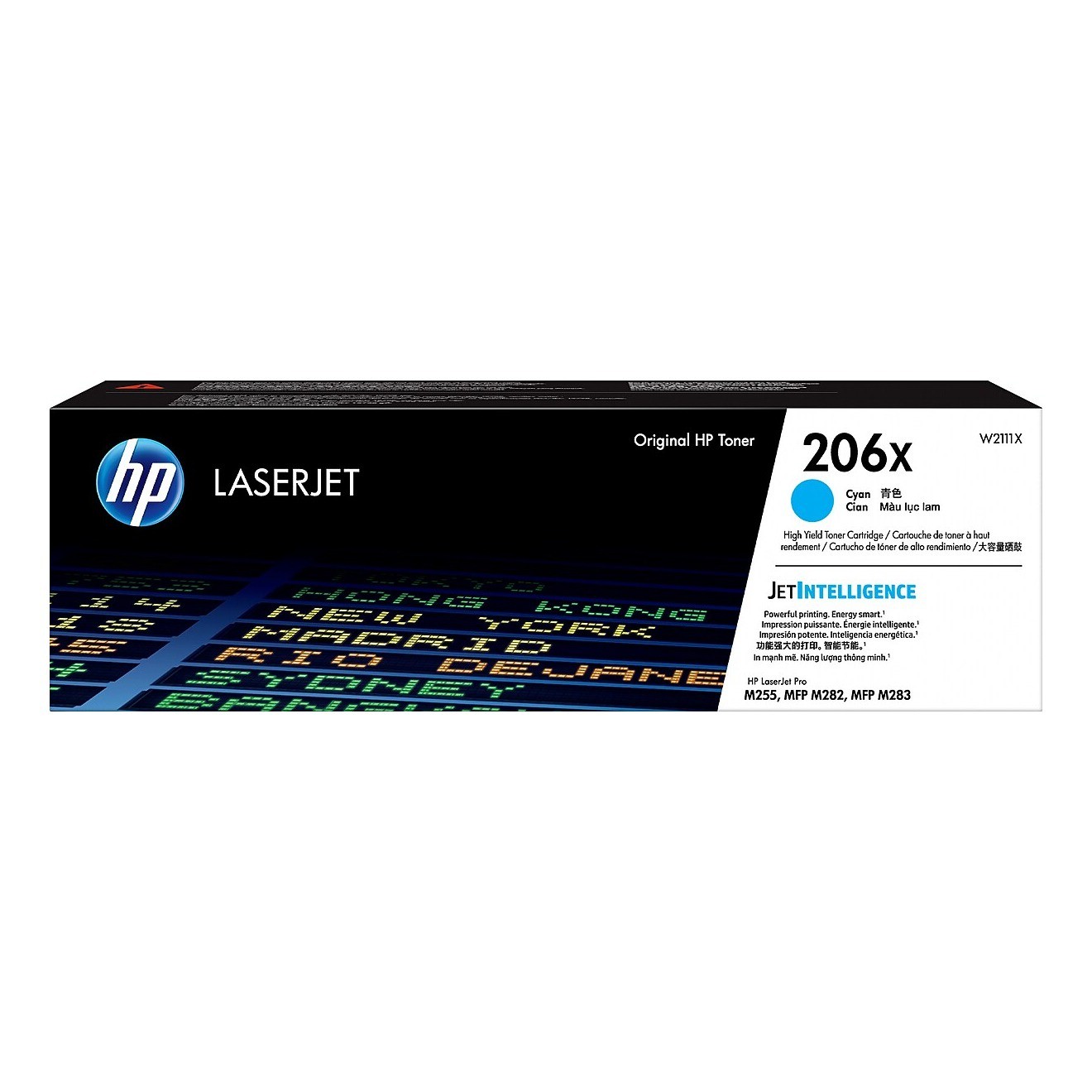 New Open Box HP 206X High Yield Cyan Original LaserJet Toner Cartridge, W2111X