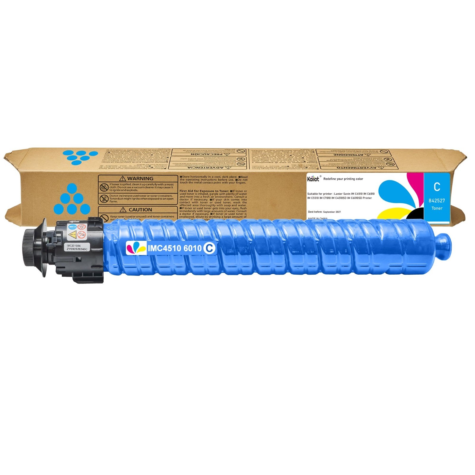 IM C4510 IM C6010 Cyan Toner Cartridge Replacement for Lanier Savin IMC4510