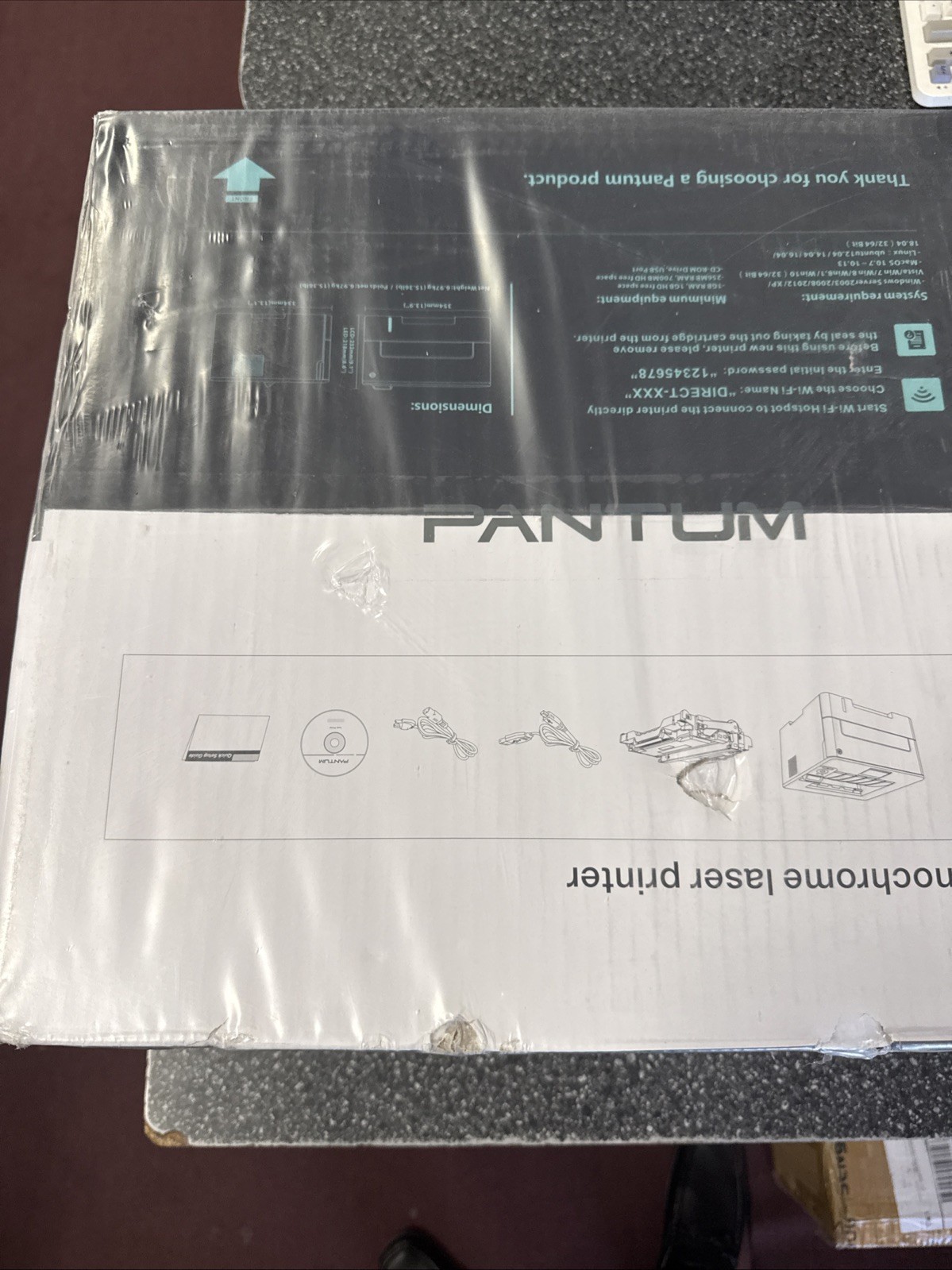 PANTUM Wireless Laser Printer Black and White Duplex Two-Sided Printing V5N19A