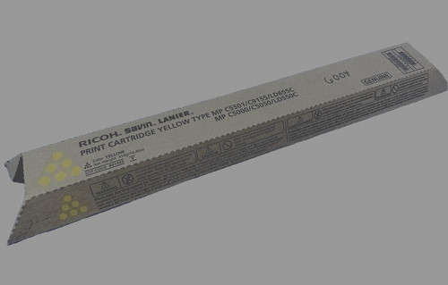Genuine Ricoh 841453 (842499) Yellow Toner Cartridge MP C5501/C9155/LD655C/C5000