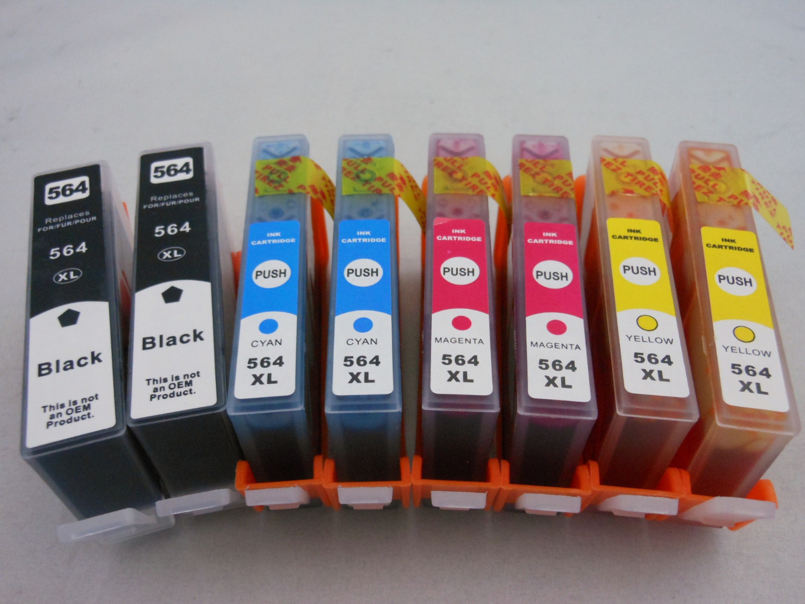 Ink Cartridge for HP Photosmart 6380 7520 7510 6525 6520 5520 HP564XL BK CMY 8PK