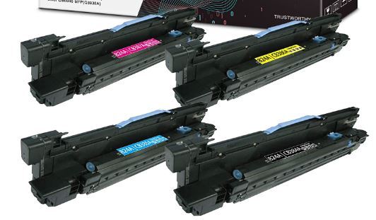 4 X Color Drum Cartridges for HP CP6015 CM6030 HP 824a CB384a CB385A CB386A