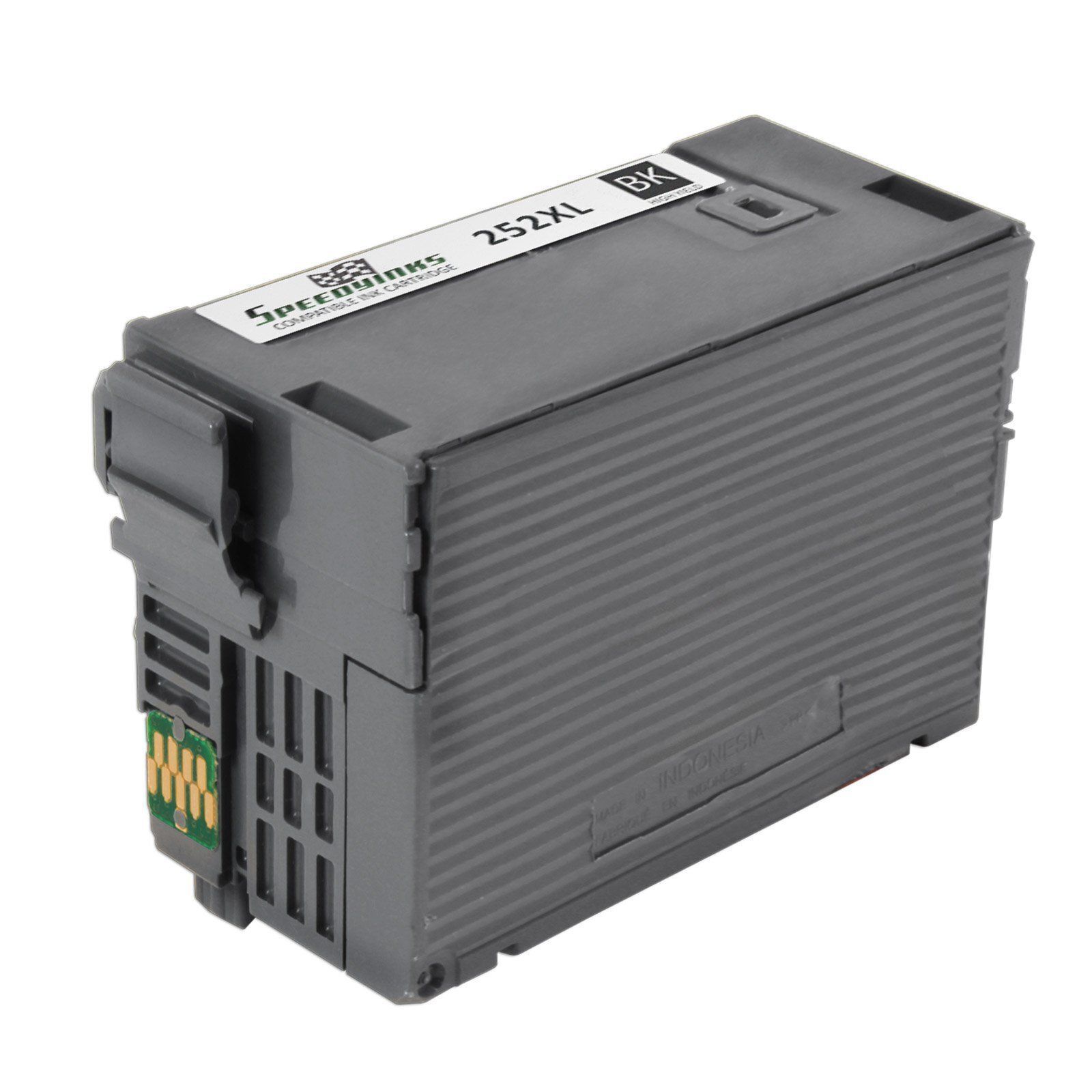 Reman 252XL BLACK Ink for Epson T252XL120 HY Cartridge WorkForce WF-3620 WF-3640