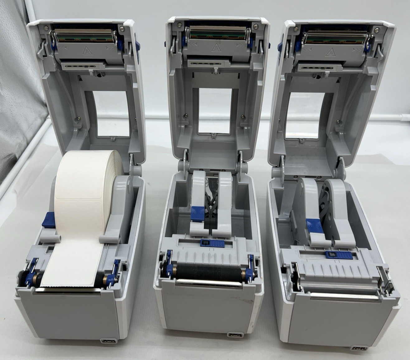 Lot of (3) Intermec Desktop Printer PC23d Grade C No adaptor