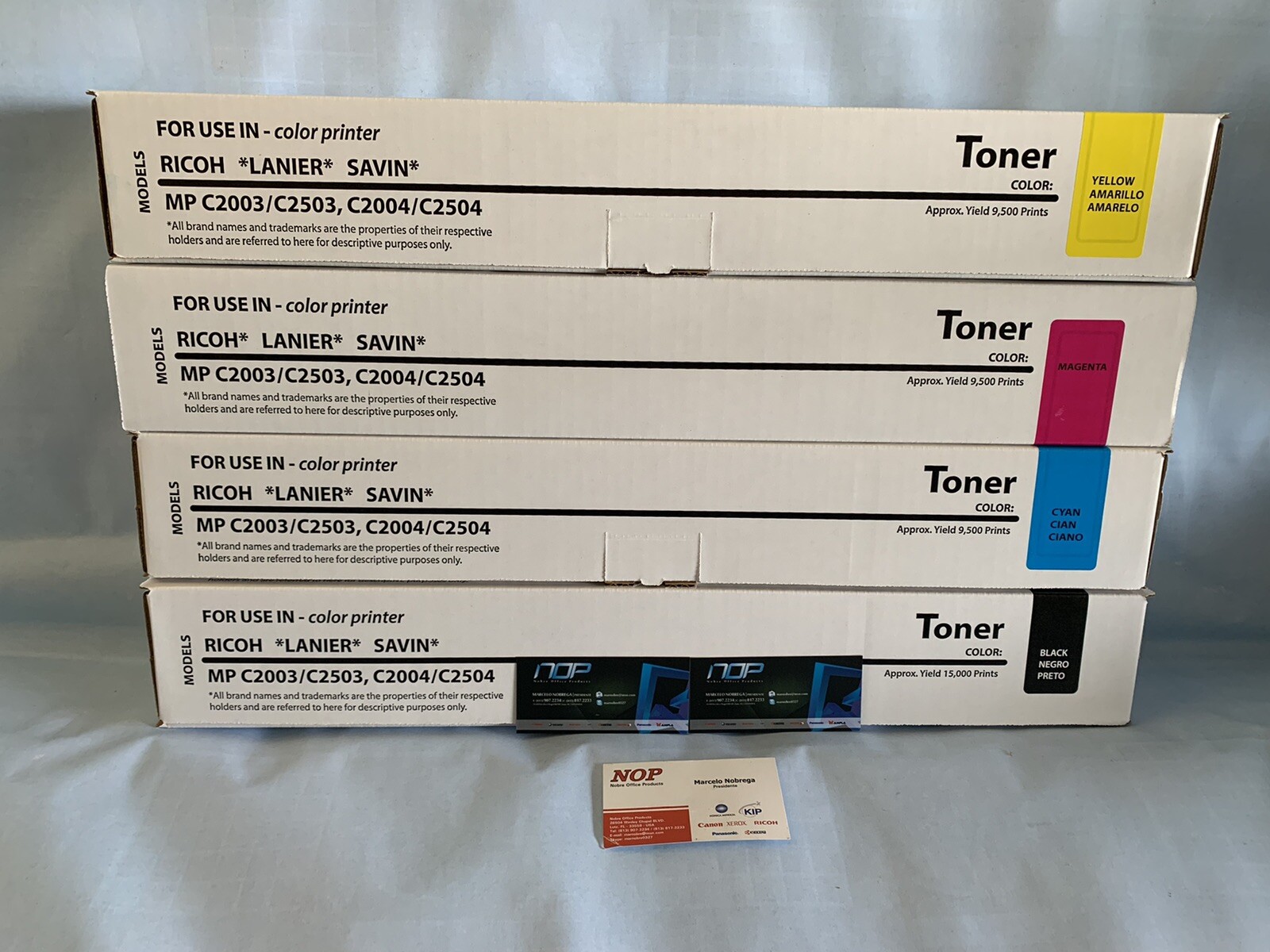4 Toner Ricoh MP C2003 MP C2503 MPC2003 MPC2503 841918 841921 841920 841919 GE #