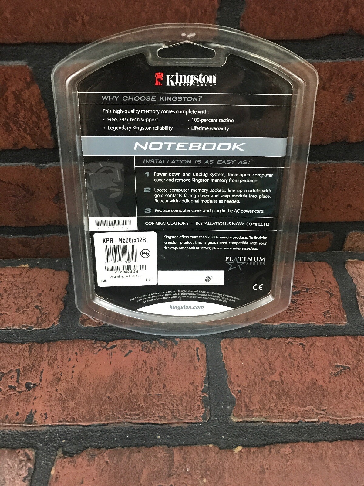 Kingston Notebook 512 MB 500 Series Memory