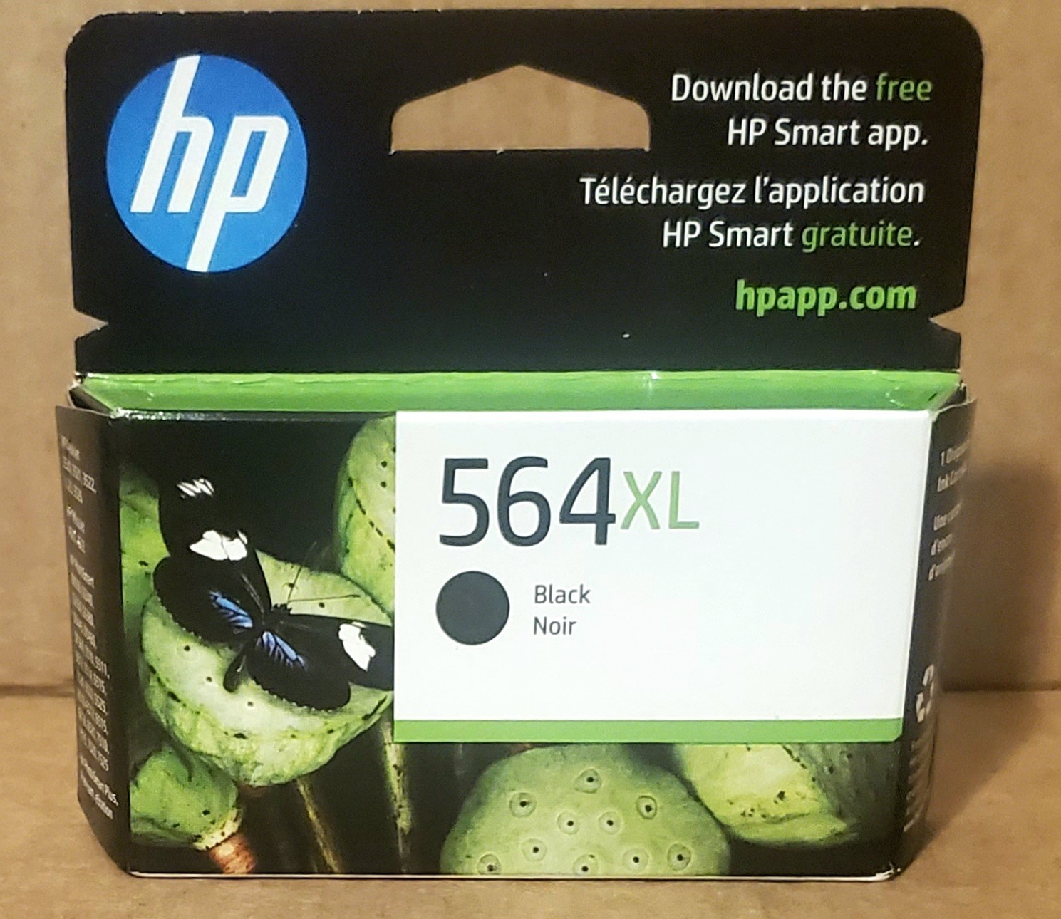 New, Sealed Genuine HP 564XL Black Ink Cartridge (Exp. 4/2027) MIB, OEM