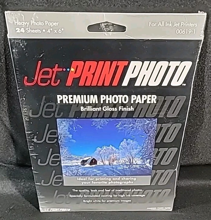 NIP Jet Print Premium Photo Paper 24 Sheets 4×6 Brilliant Gloss 00619-1