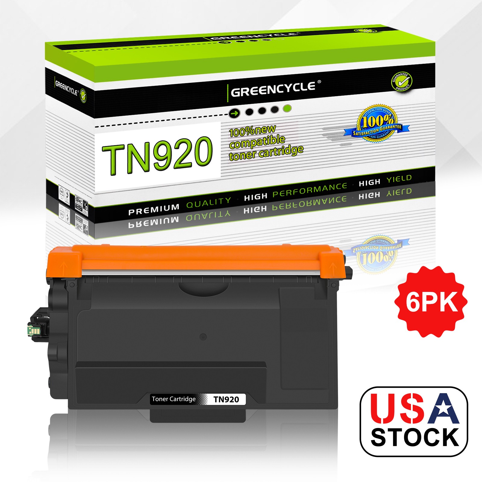 6PK TN920 Toner Cartridge for Brother TN920xl HL-L6217DW HL-L5210DN MFC-L6810DW