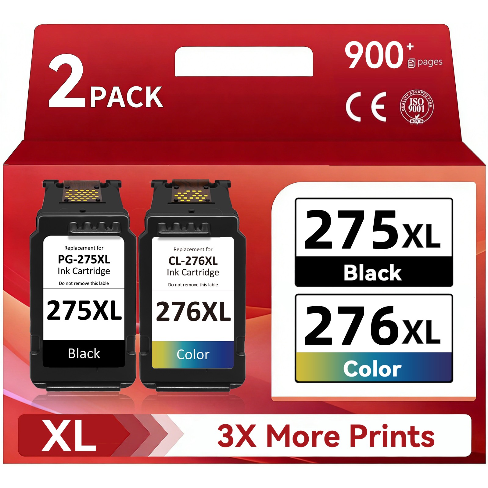 PG-275XL CL-276XL Ink Cartridge for Canon PIXMA TS3520 TS3522 TR4700 TS3722 3720