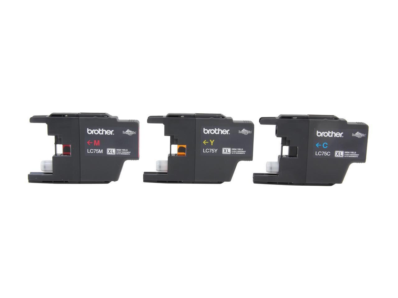 Brother LC753PKS High Yield Innobella Ink Cartridge – Combo Pack – Cyan/Magenta/