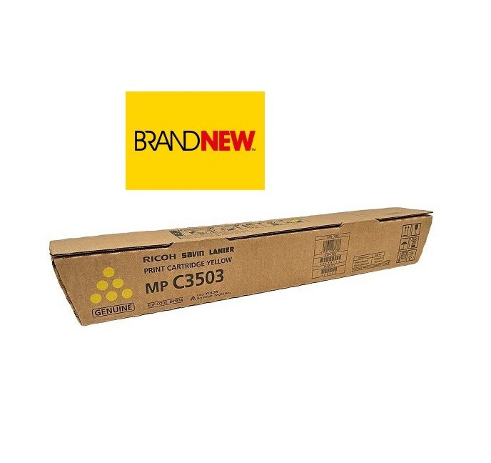 Ricoh 841814 (841818) Yellow Toner Cartridge Genuine New / Free Shipping