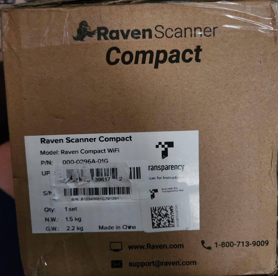 Raven Compact Document Scanner – Wireless Scanning to Mac or Windows PC, Fast…
