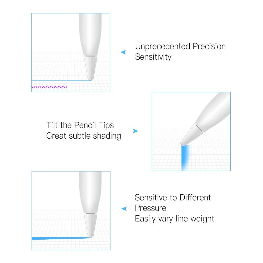 TITACUTE 3 Pack iPencil Accessories for Apple Pencil 1st Generation, Stylus Penc