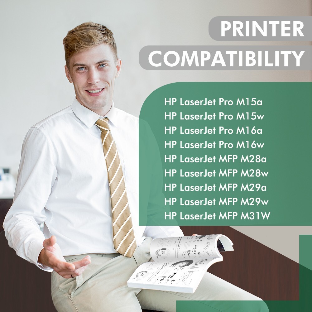 CF248A 48A Toner Compatible with HP LaserJet Pro M15a M15w M16 M28a M28w M29w