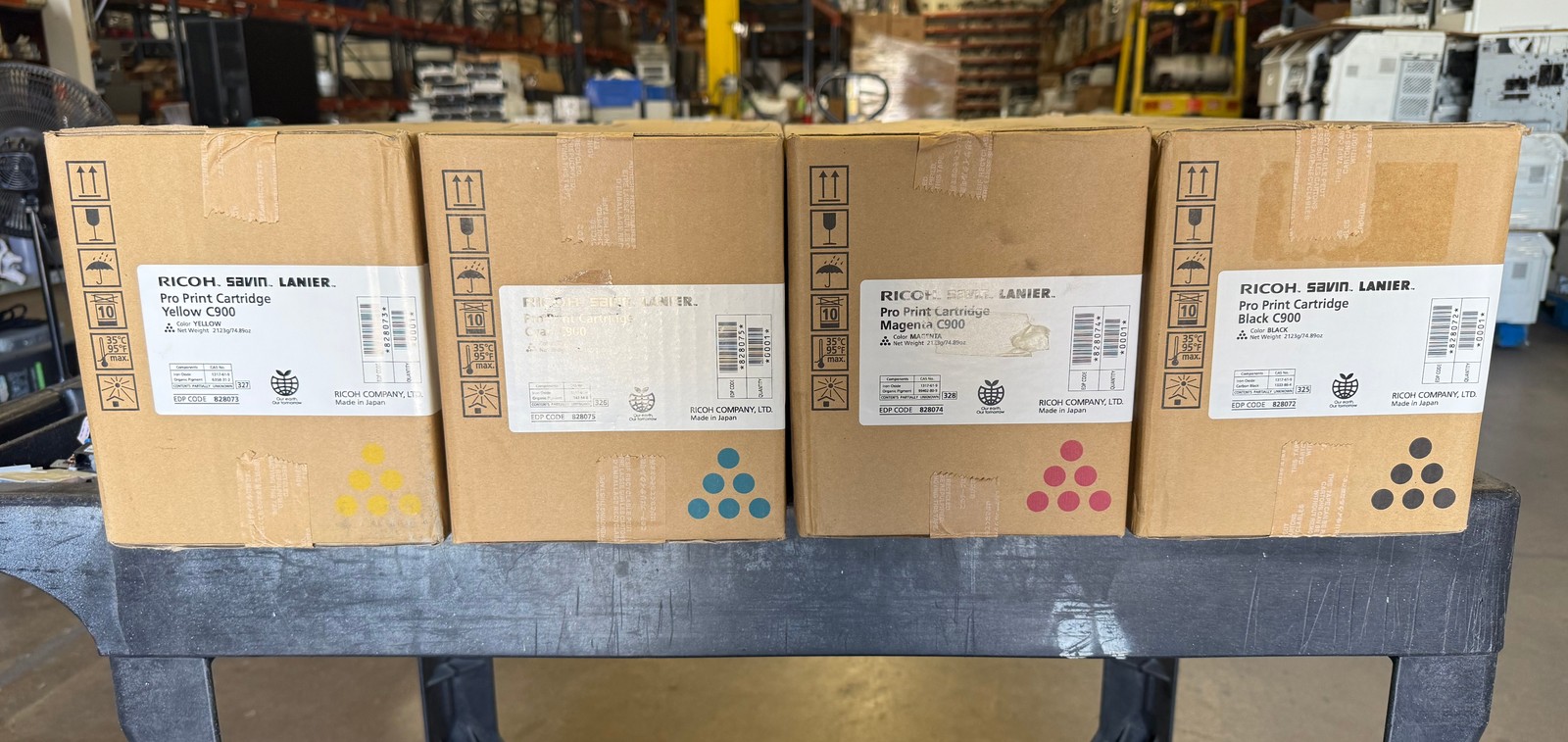 Ricoh Pro C720/C900 828072,828073,828074,828075 Toner SET! – GENUINE!
