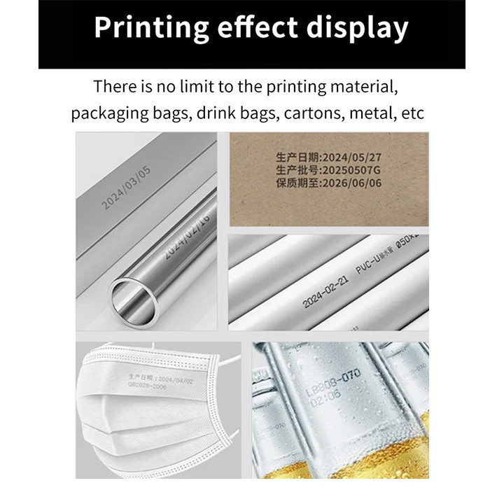Portable Handheld 12.7MM TIJ Inkjet Printer for Date Barcode QR Code Label