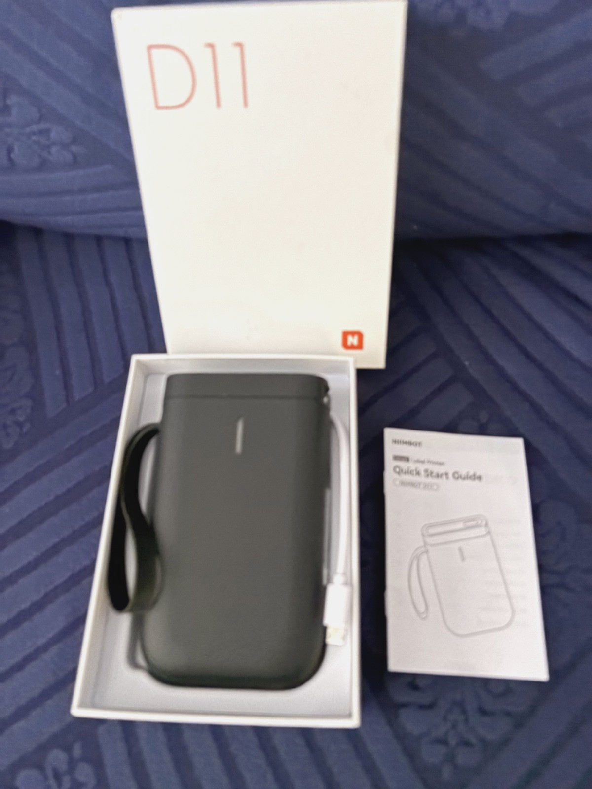 NIIMBOT D11 Label Maker Portable Wireless Bluetooth Thermal Printer Black