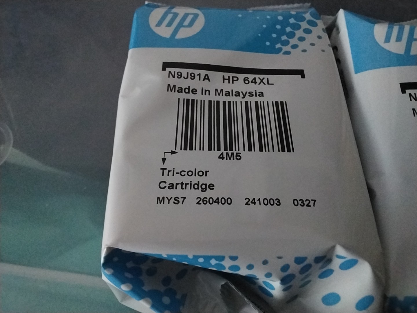 HP 64XL Black & Tricolor Combo Ink Cartridges Genuine OEM expires 8.2027