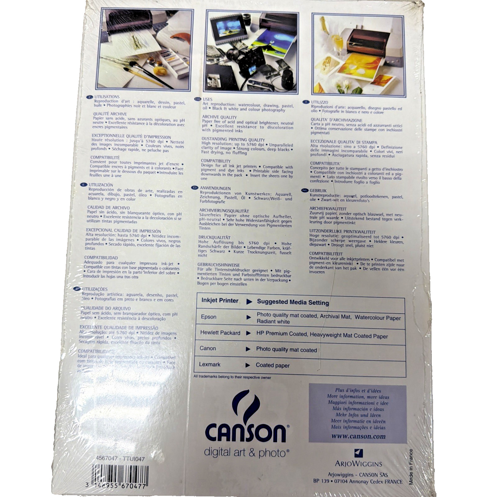 Canson Infinity Digital Art & Photo Watercolor Digital & Arches Discovery Pack