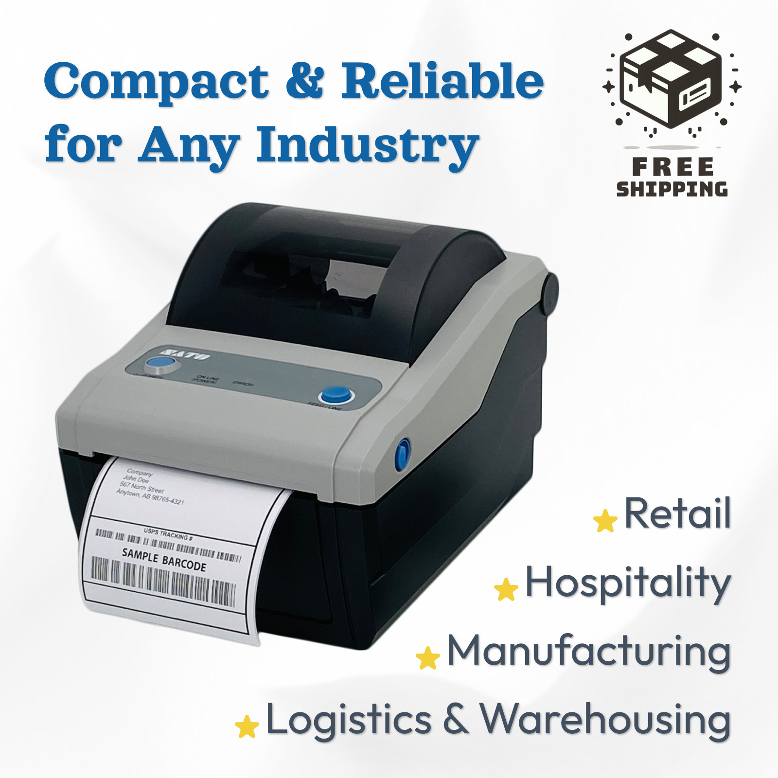 SATO CG412DT – Reliable Compact Printer for Your Business Needs Great Deal!