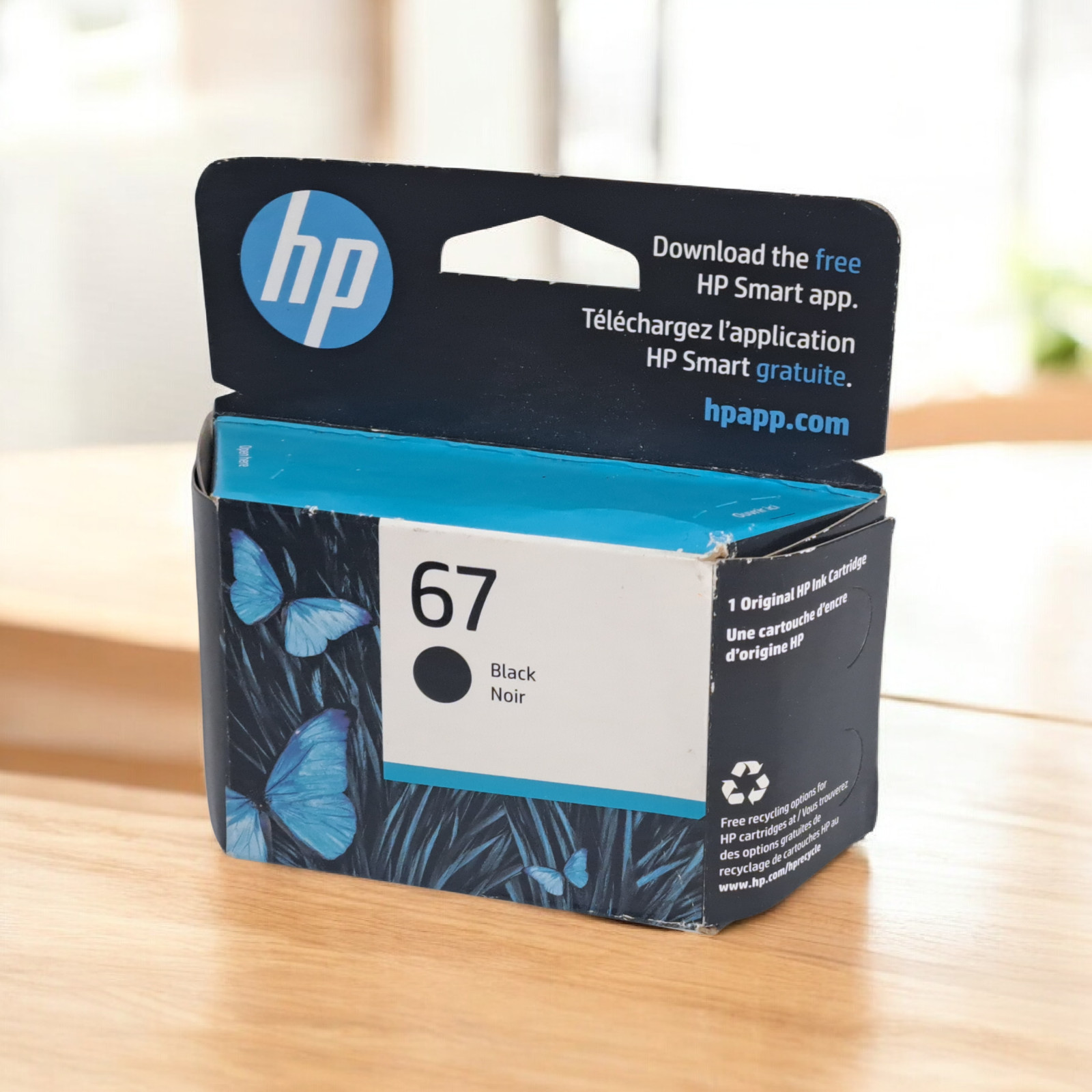New HP 67 Black Inkjet Ink Cartridge New Exp April 2026
