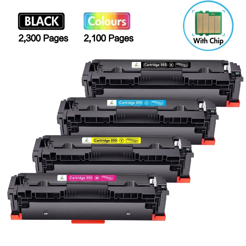 Compatible With Canon 055 Color ImageClass MF743Cdw MF741Cdw Toner Set With Chip