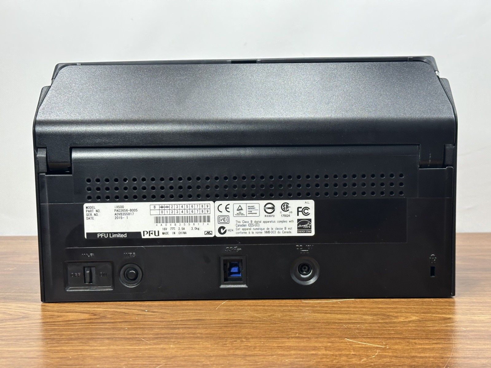 Fujitsu ScanSnap iX500 Wireless Document Scanner – Tested “No Power Supply”