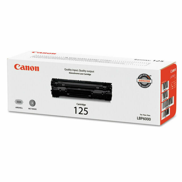 CANON GENUINE 125 BLACK TONER CARTRIDGE COMPATIBLE WITH MF3010 – BLACK