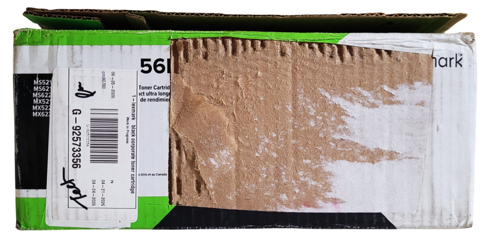 Lexmark 56F1U0E Black Ultra High Yield Toner Cartridge Weight:1lb:15.7oz