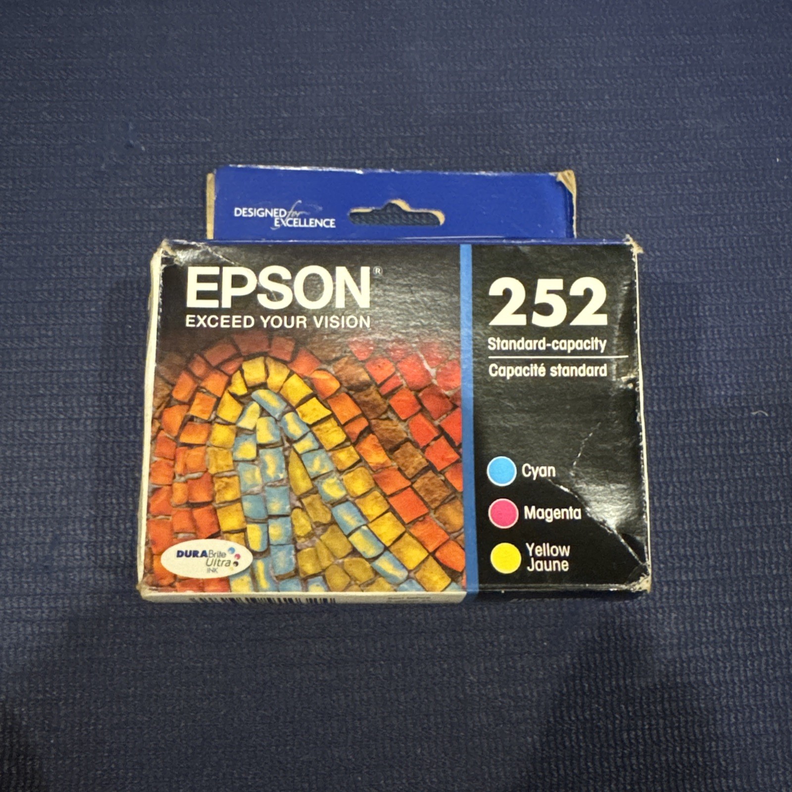 Epson DURABrite T252520 Cyan/Magenta/Yellow Ink Cartridge Expires 07/2025