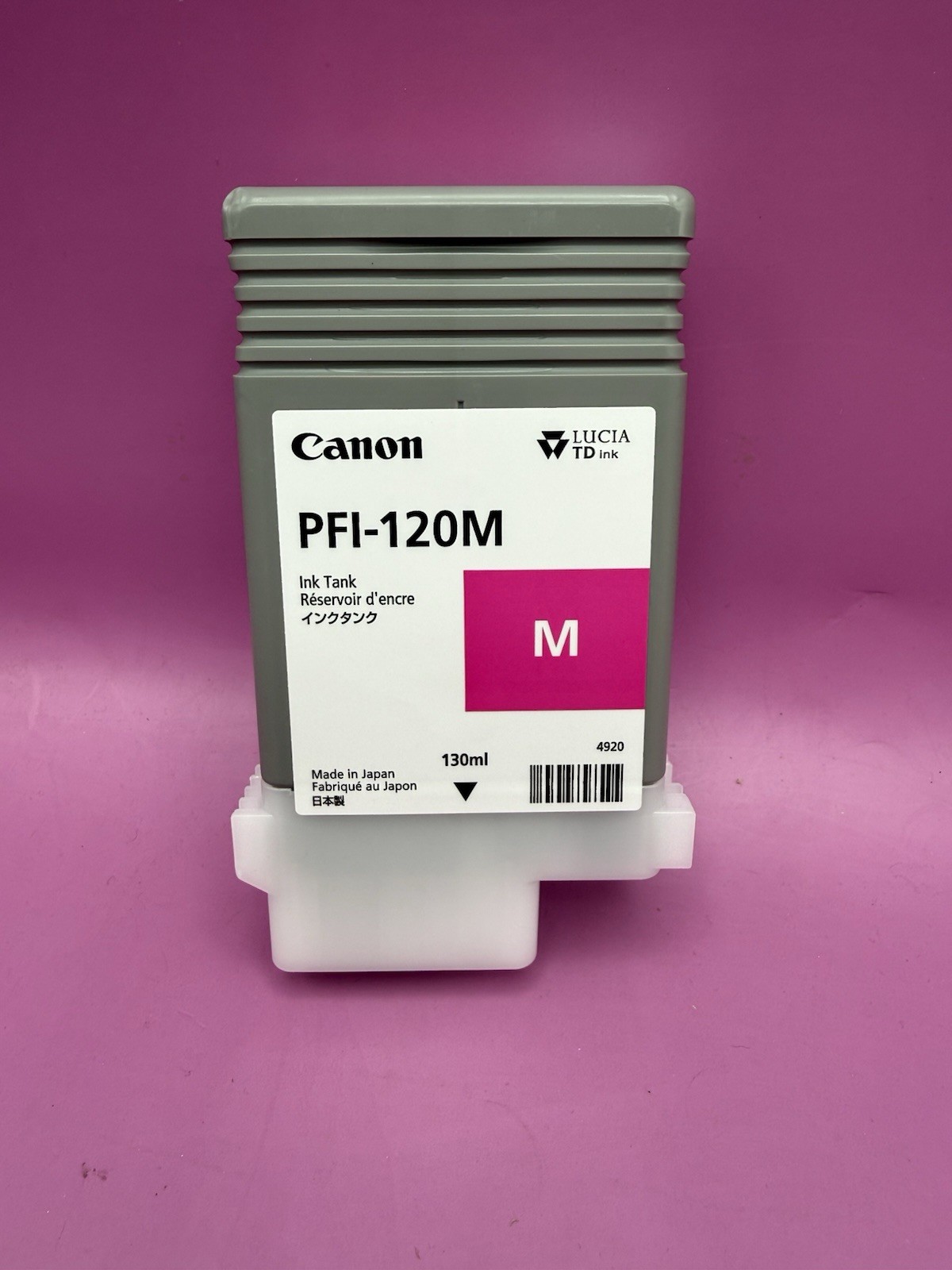 Genuine Canon PFI-120M Magenta Ink for GP-200 (exp. 01/2028)