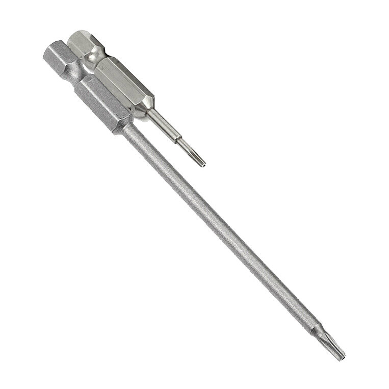 Pair of S2 Torx Security Screwdriver Bits for HP Printers – 1/4″ T10 & T6