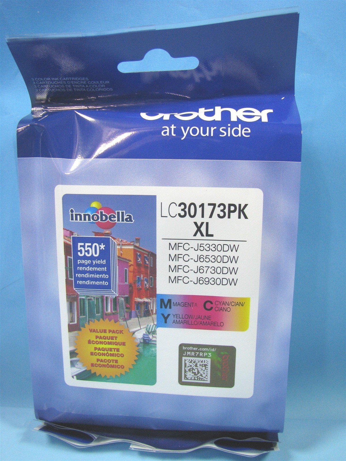 Brother LC3017 XL Cyan/Magenta/Yellow 3 Pack- High Yield – LC30173PK – NEW