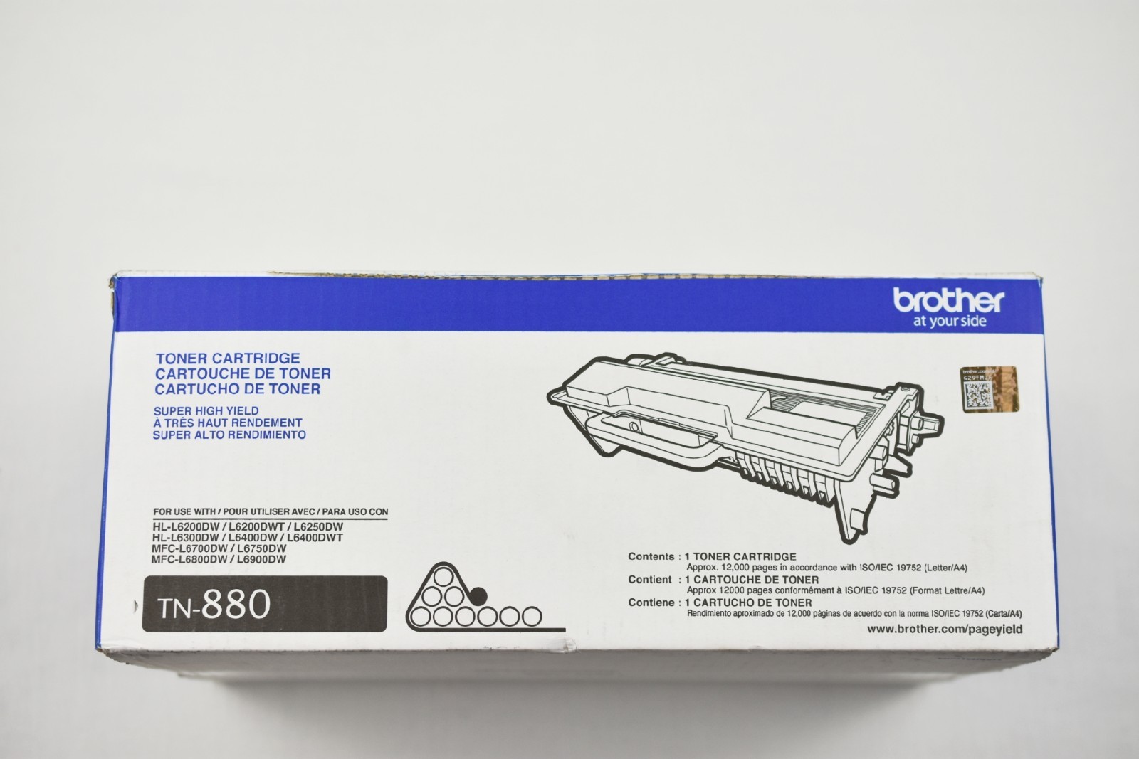 Brother TN880 Black Super High Yield Toner Cartridge Genuine