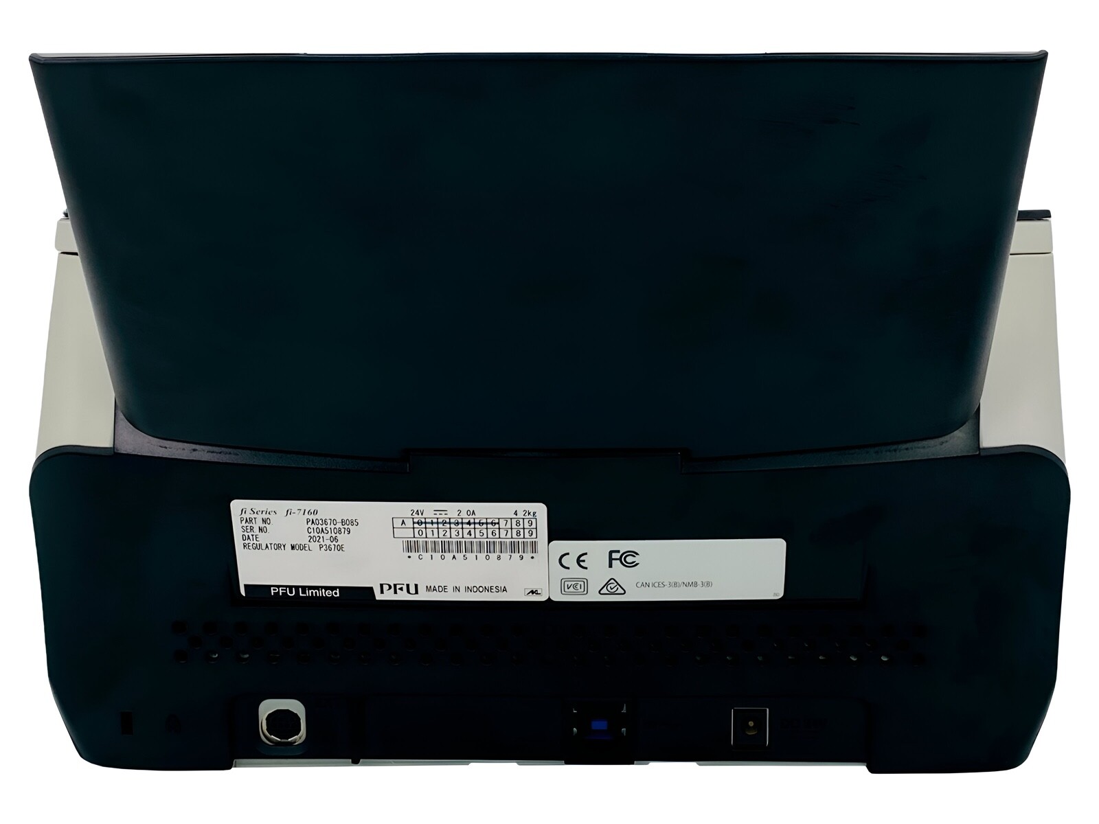 Fujitsu Fi-7160 Pass-Through Duplex Color Document Scanner USB w/Accessories