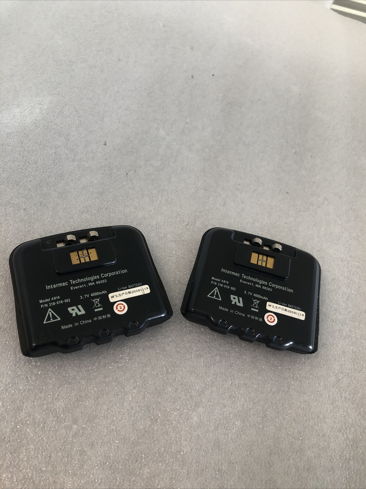2X Genuine AB16 Li-ion Battery 3.7V 4000mAh Intermec Technologies Corporation
