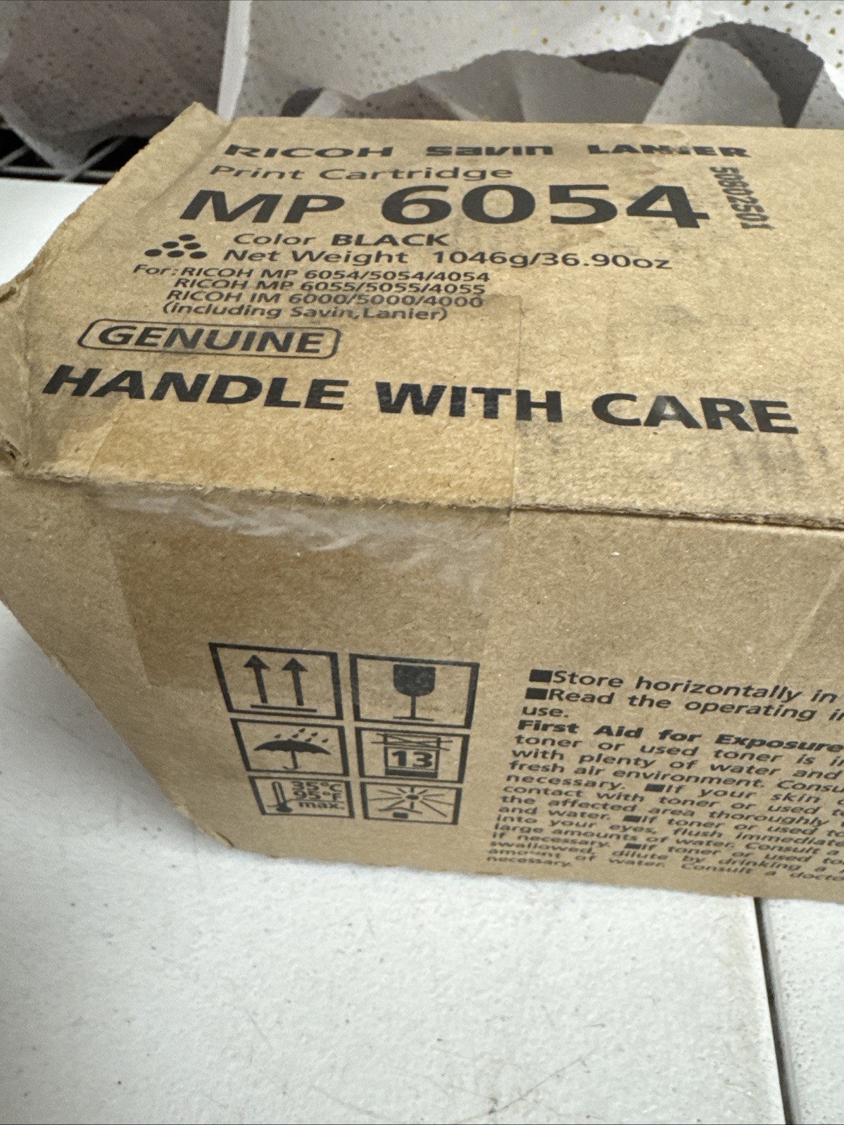NEW SEALED! GENUINE Ricoh MP 6054 Black Toner Cartridge