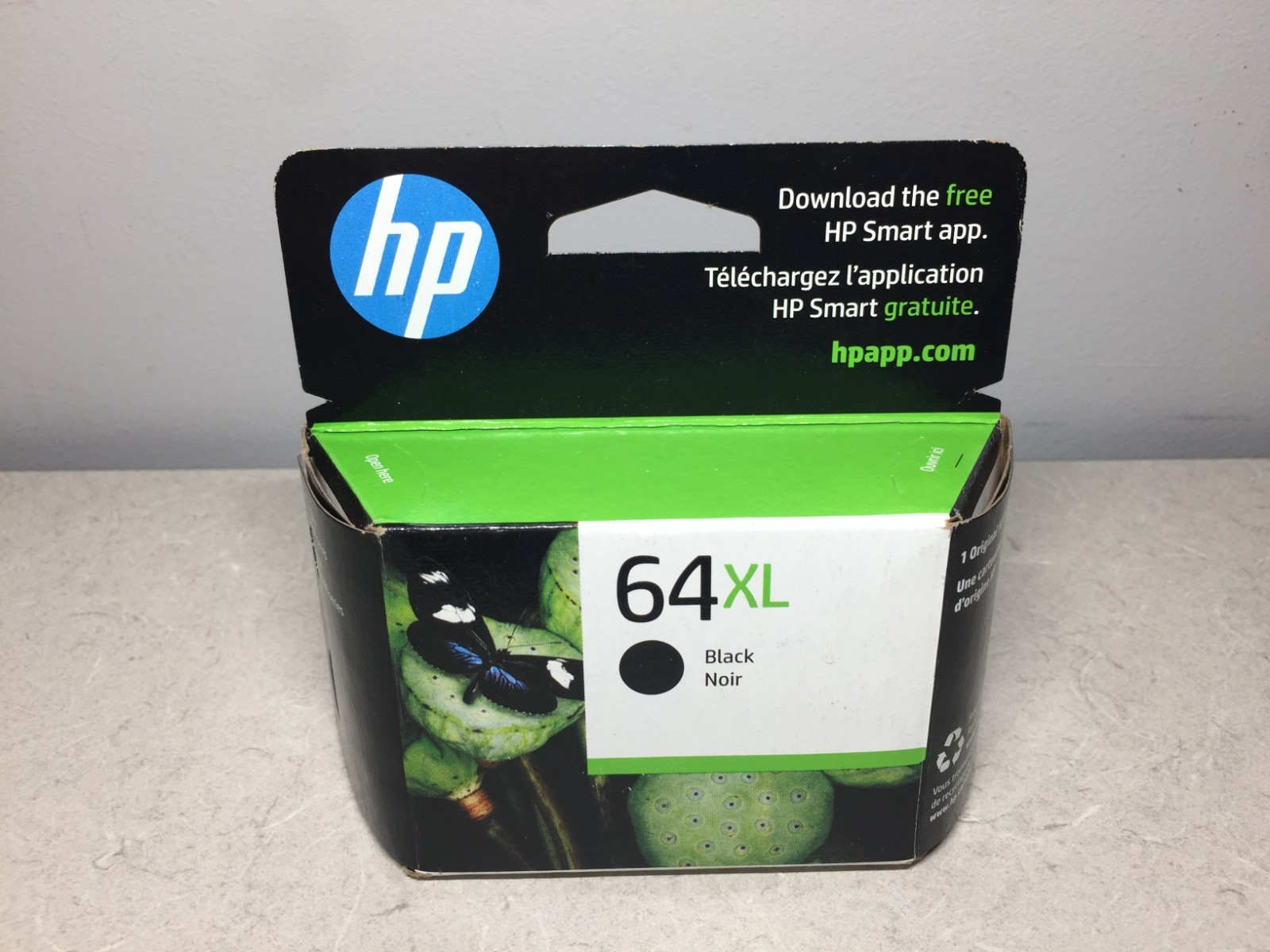Genuine HP 64XL Black and Tri-Color Ink Cartridges Black 64XL Color Exp. 23/24