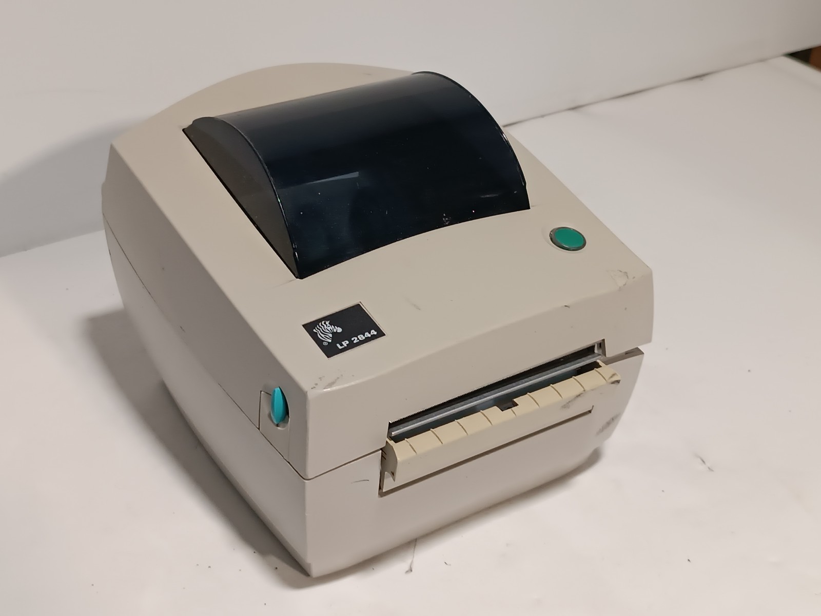 Zebra LP2844 thermal label printer USB serial parallel as shown no power adapter