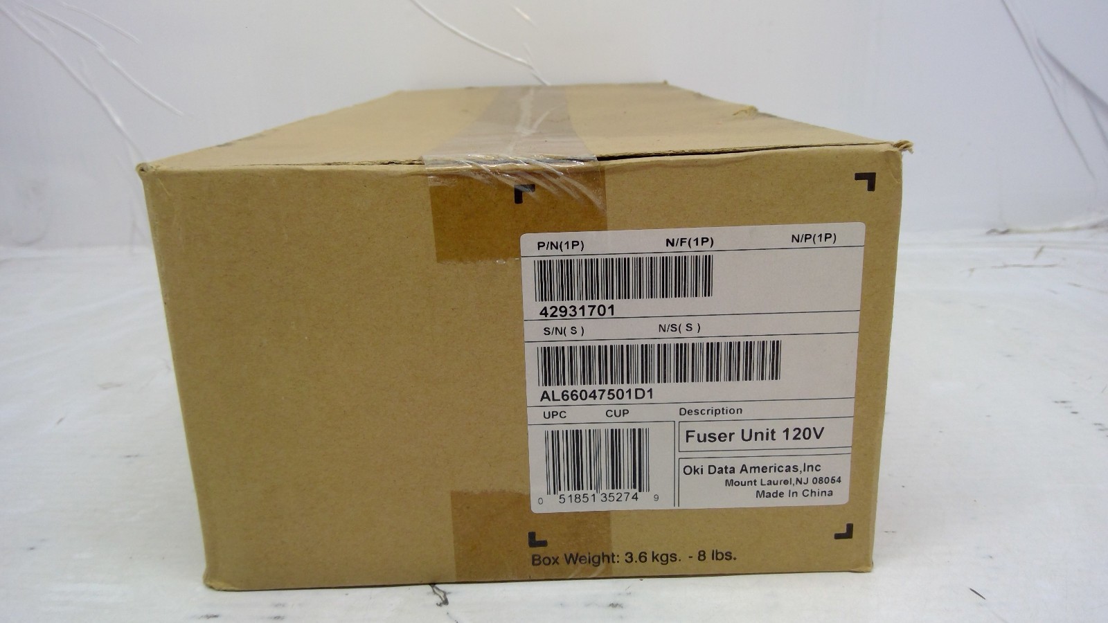 Genuine OKI Data C9600/C9800 120V Fuser Unit 42931701