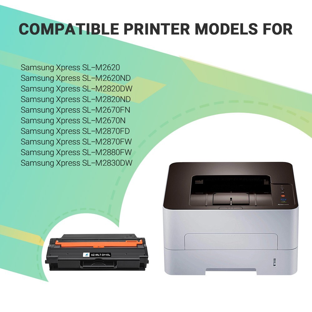 1PK MLT-D115L Toner Compatible For Samsung Xpress SL-M2830DW SL-M2880FW Printer