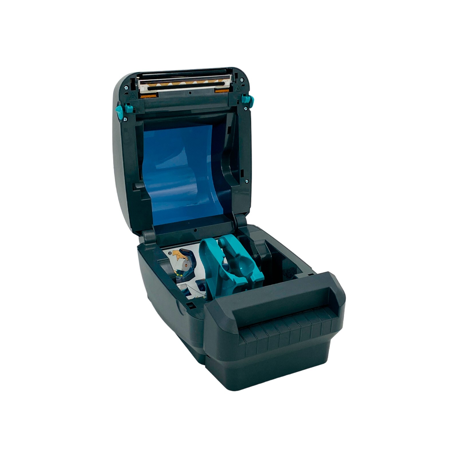 Zebra GX420d Direct Thermal Label Printer Cutter LAN USB Serial No Adapter