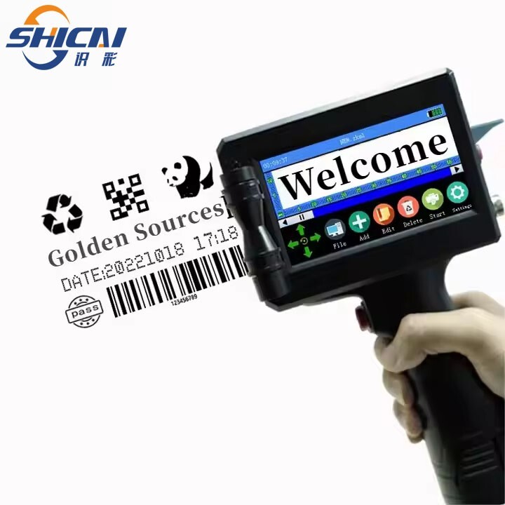 600Dpi Touch Screen Handheld Printer Print Expiry Date Logo Barcode