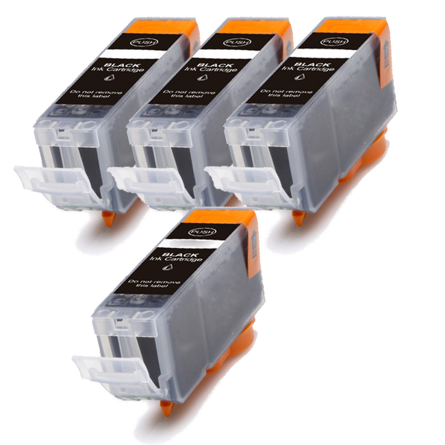 4 PK BLACK for PGI-225PGBK Printer Ink Cartridge for Canon 225 High Quality